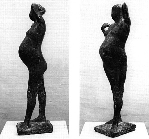 Fotograf: Helge Krempin
Værk  titel: Gravid kvinde 
Værk  type: skulptur 
Materiale: bly 
Størrelse: Højde 72,5 cm  
Færdiggjort: 1963 
Placering: Statens Museum for Kunst 