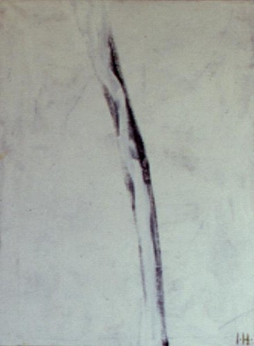Fotograf: Thomas Grøndahl/AGD
Værk  titel: Hvid 
Værk  type: Maleri 
Materiale: Olie på lærred 
Størrelse: 140 x 100 cm 
Færdiggjort: 1999 