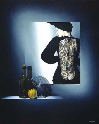 Fotograf: Erik Jeppesen
Værk  titel: Lidenskabeligt portræt 
Værk  type: Maleri 
Materiale: Olie på lærred 
Størrelse: 100 x 81 cm 
Færdiggjort: 1994 