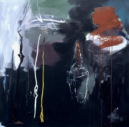 Fotograf: Mikael Jakobsen
Værk  titel: Figur, lys 
Værk  type: Maleri 
Materiale: Olie og acryl på lærred 
Størrelse: 123x123 cm. 
Færdiggjort: 1997 