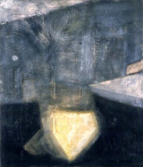 Fotograf: Torben Eskerod
Værk  titel: Gul femkandt falder 
Værk  type: Maleri 
Materiale: Olie og acryl på lærred 
Størrelse: 137x115 cm. 
Færdiggjort: 1994 