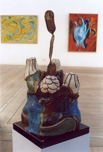 Fotograf: Rene Andersen
Værk  titel: Grøde 
Værk  type: Skulptur 
Materiale: Bronze, jern og stentøj 
Størrelse: 98 x 45 x 46 cm 
Færdiggjort: 1998 