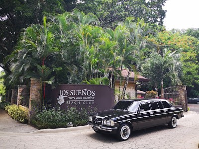 LOS SUENOS RESORT AND BEACH CLUB. COSTA RICA MERCEDES LIMOUSINE RIDE.