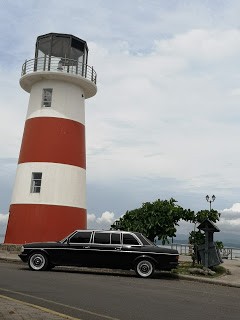 Puntarenas, EL FARO. COSTA RICA MERC3EDES LIMO W123 LWB TRANSPORTATION